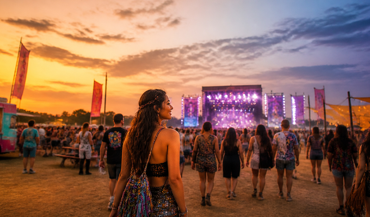 First time at a music festival