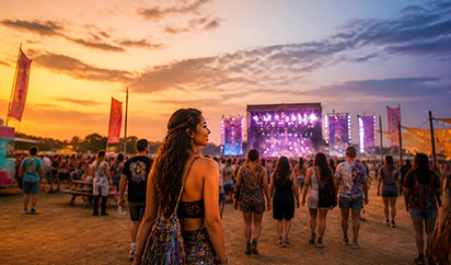First time at a music festival